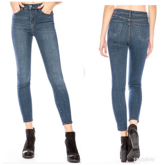 L'Agence The Margot High Rise Ankle Skinny Jeans in Dark Vintage Size 25 NWT - Picture 6 of 6